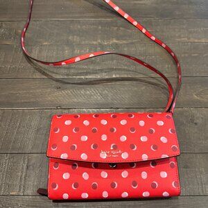 NWOT Kate Spade Laurel Way Winni Crossbody Bag - Digital Red Fiesta Dot